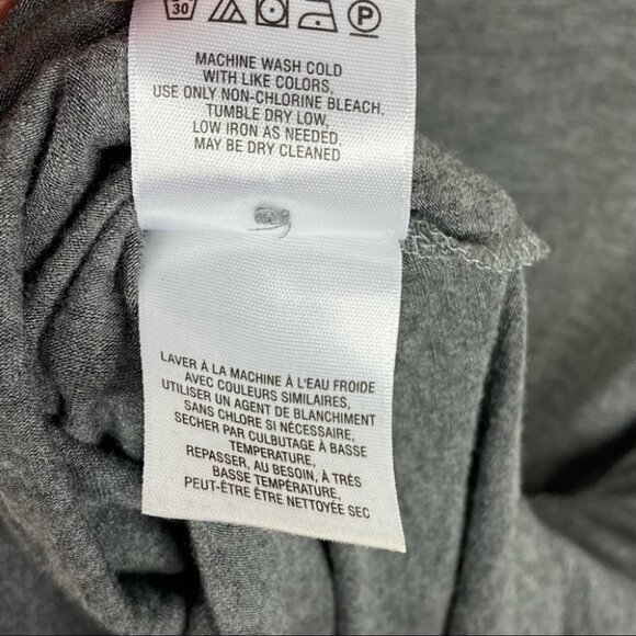 Anthropologie Tie Front Grey Tunic Top Vanessa Viginia Dayla Size Small Boho S - Picture 7 of 16